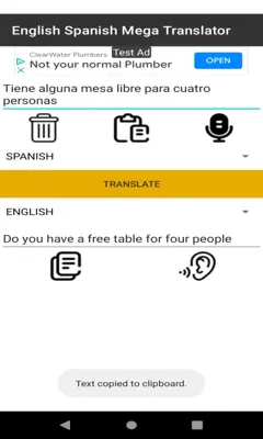 English Spanish Mega Translator android App screenshot 0