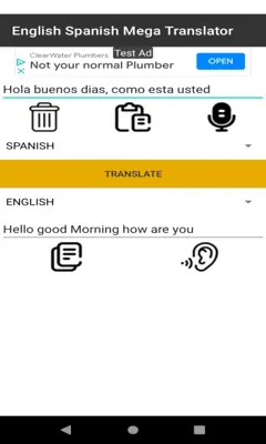 English Spanish Mega Translator android App screenshot 1