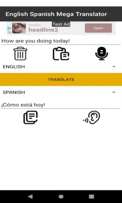 English Spanish Mega Translator android App screenshot 3